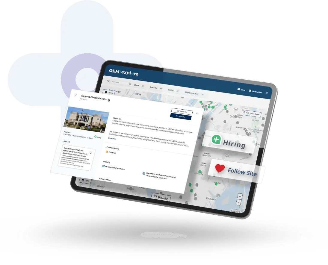 MedGeo career exploration platform screenshot