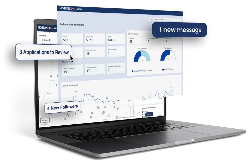 AANA employer dashboard — MedGeo career platform for nurse anesthetists