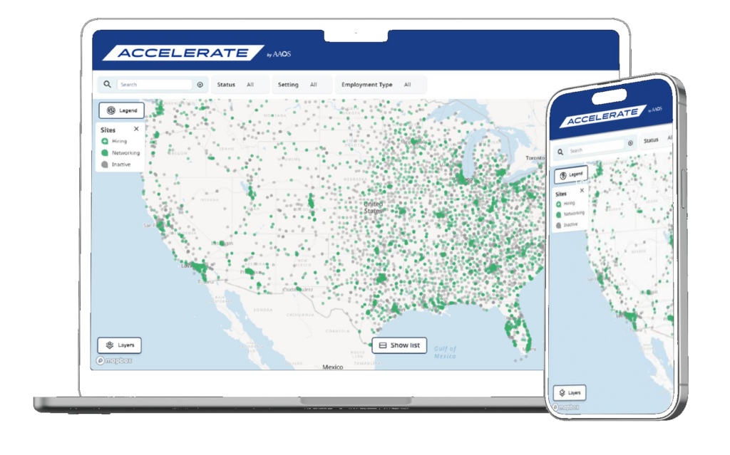 ACCELERATE by AAOS - Live Map